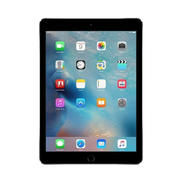 Alt view image 2 of 4 - Refurbished Apple iPad Air 2 A1566 (WiFi) 16GB Space Gray (Grade B) w/ Pre-Installed Tempered Glass