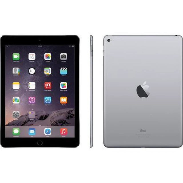 Alt view image 4 of 4 - Refurbished Apple iPad Air 2 A1566 (WiFi) 16GB Space Gray (Grade B) w/ Pre-Installed Tempered Glass