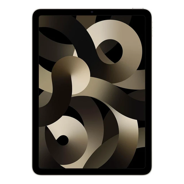Alt view image 2 of 4 - Refurbished Apple iPad Air 5 A2589 (WiFi + Cellular Unlocked) 64GB Starlight (Grade A) w/ Pre-Installed Tempered Glass