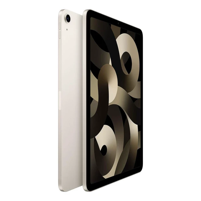 Alt view image 4 of 4 - Refurbished Apple iPad Air 5 A2589 (WiFi + Cellular Unlocked) 64GB Starlight (Grade A) w/ Pre-Installed Tempered Glass