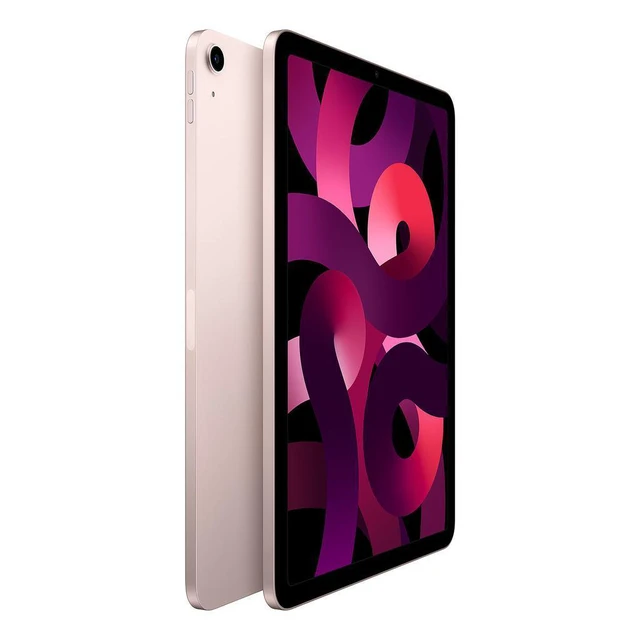 Alt view image 4 of 4 - Refurbished Apple iPad Air 5 A2589 (WiFi + Cellular Unlocked) 64GB Pink (Grade A) w/ Pre-Installed Tempered Glass