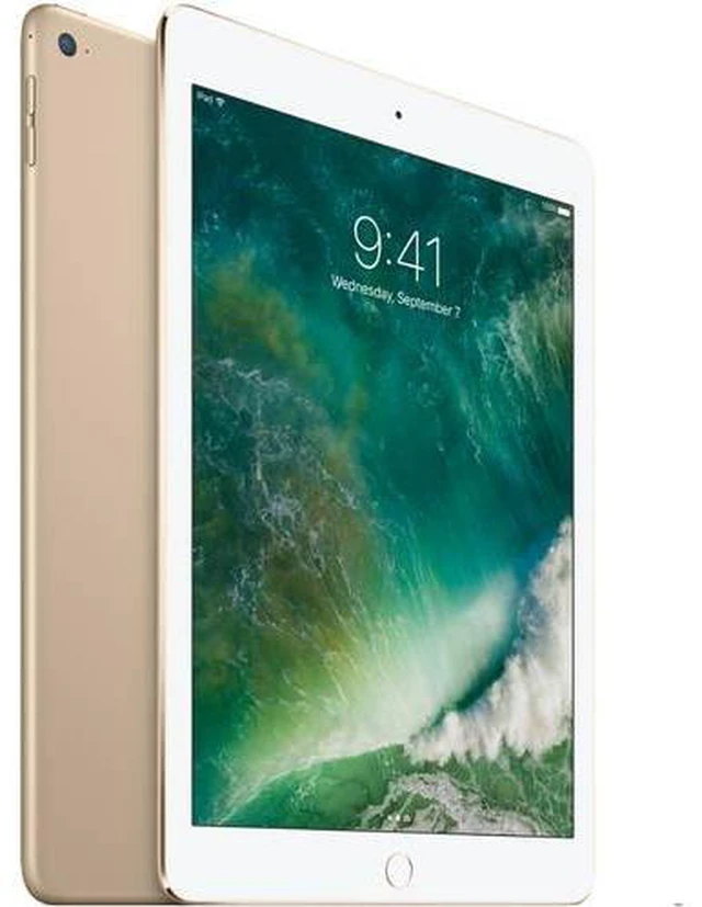 Alt view image 4 of 4 - Refurbished Apple iPad Air 2 A1566 (WiFi) 128GB Gold (Grade A+) w/ Pre-Installed Tempered Glass
