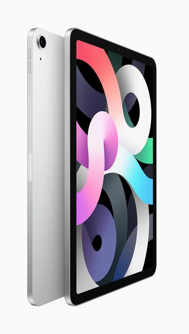 Alt view image 2 of 4 - Refurbished Apple iPad Air 4 A2316 (WiFi) 64GB Silver (Grade A+) w/ Pre-Installed Tempered Glass