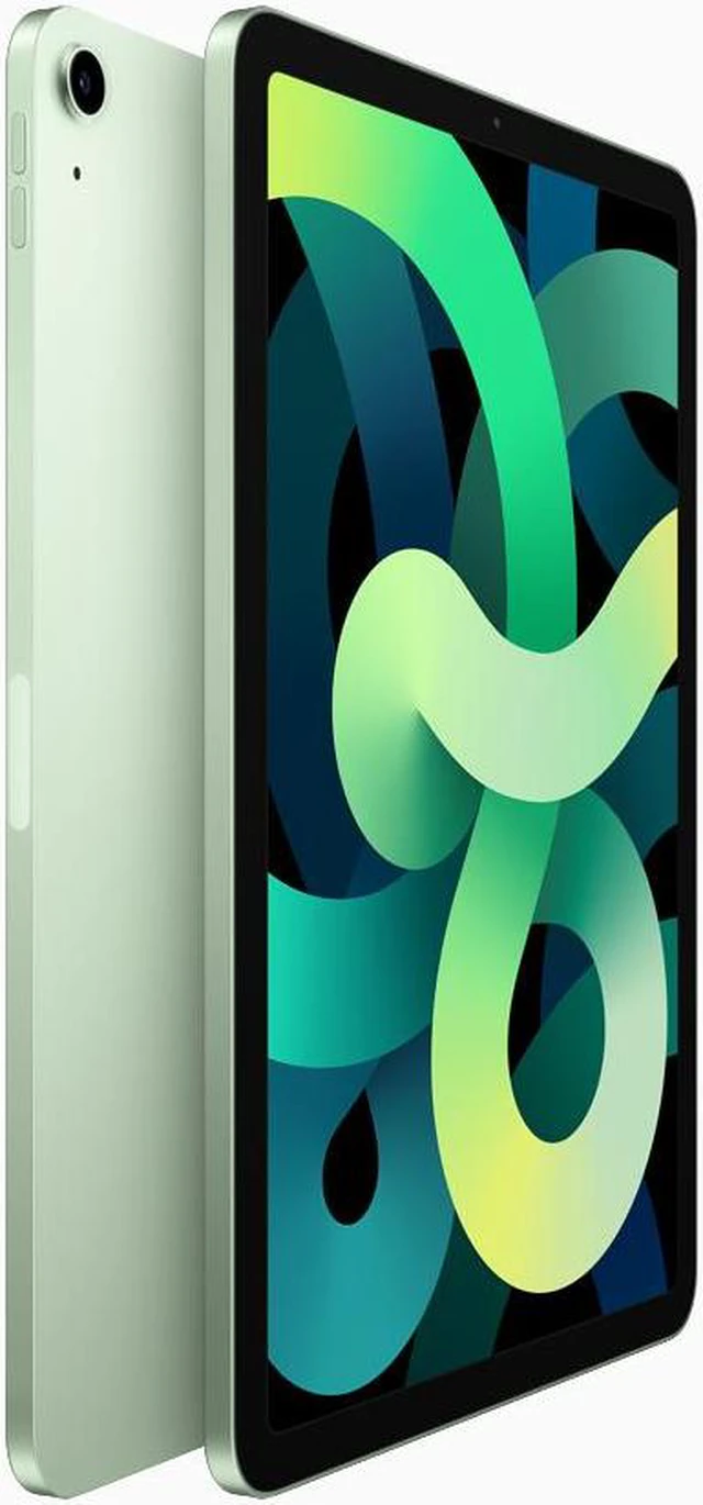 Alt view image 2 of 4 - Refurbished Apple iPad Air 4 A2324 (WiFi + Cellular Unlocked) 64GB Green (Grade A+) w/ Pre-Installed Tempered Glass