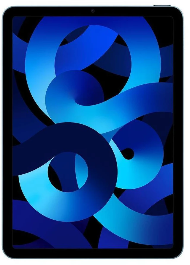 Alt view image 2 of 4 - Refurbished Apple iPad Air 5 A2588 (WiFi) 64GB Blue (Grade A+) w/ Pre-Installed Tempered Glass