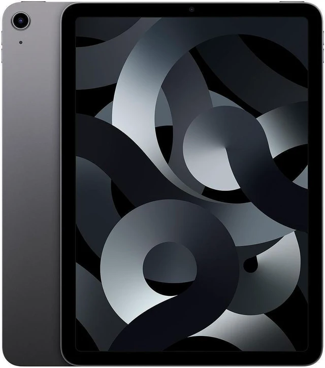 Main image of Refurbished Apple iPad Air 5 A2589 (WiFi + Cellular Unlocked) 64GB Space Gray (Grade A+) w/ Pre-Installed Tempered Glass
