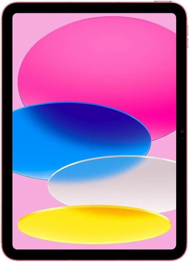 Alt view image 2 of 2 - Refurbished Apple iPad 10th Gen A2757 (WiFi + Cellular Unlocked) 64GB Pink (Grade A) w/ Pre-Installed Tempered Glass