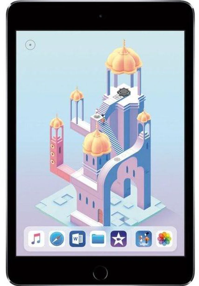 Alt view image 4 of 4 - Refurbished Apple iPad Mini 4 A1538 (WiFi) 128GB Space Gray (Grade B) w/ Pre-Installed Tempered Glass