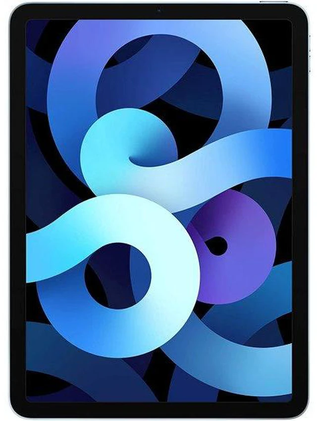 Alt view image 2 of 4 - Refurbished Apple iPad Air 4 A2316 (WiFi) 64GB Sky Blue (Grade A) w/ Pre-Installed Tempered Glass