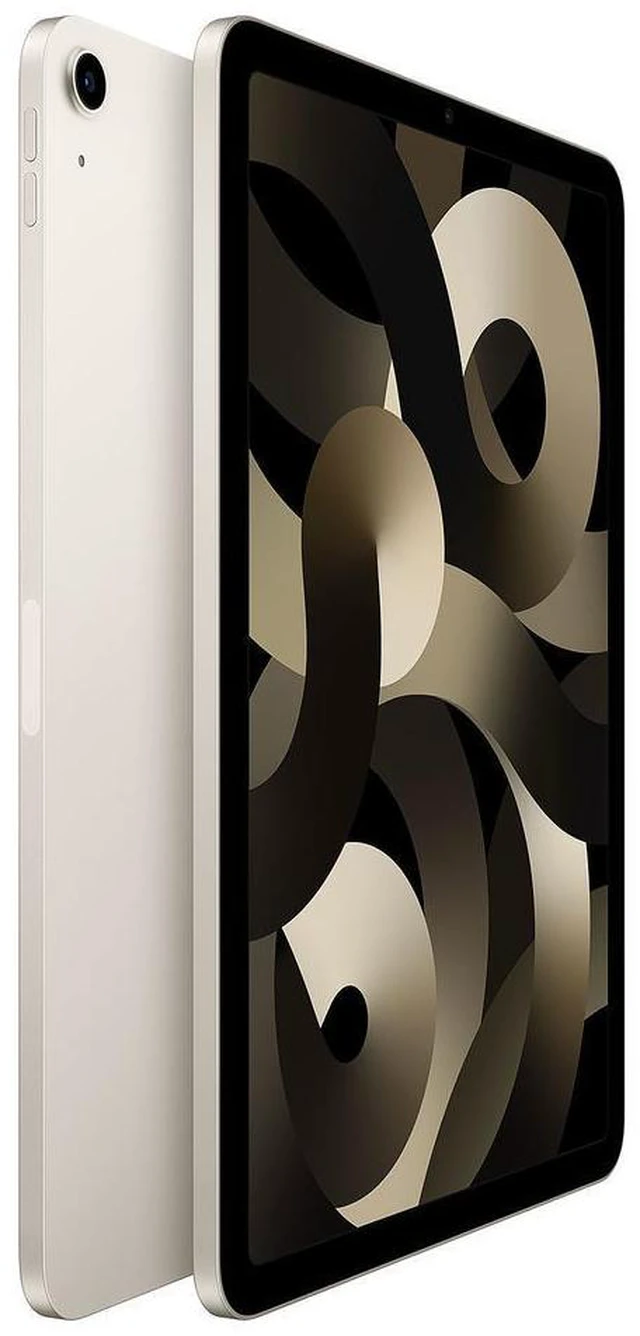Alt view image 4 of 4 - Refurbished Apple iPad Air 5 A2589 (WiFi + Cellular Unlocked) 64GB Starlight (Grade A+) w/ Pre-Installed Tempered Glass