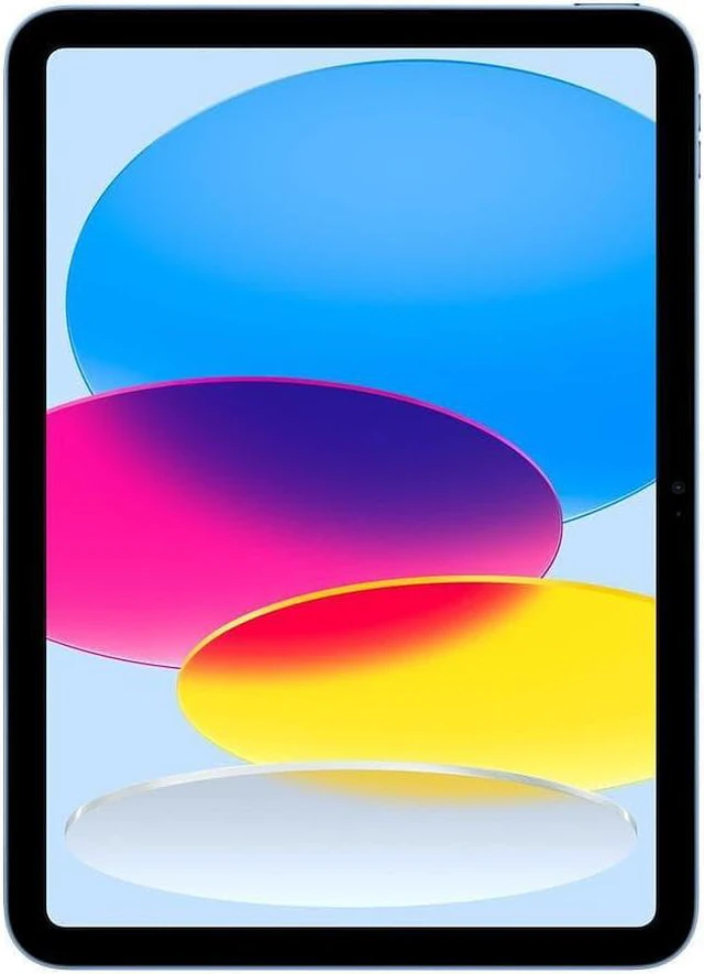Alt view image 2 of 2 - Refurbished Apple iPad 10th Gen A2696 (WiFi) 64GB Blue (Grade A+) w/ Pre-Installed Tempered Glass