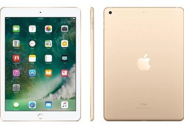Alt view image 2 of 3 - Refurbished Apple iPad 5th Gen A1823 (WiFi + Cellular Unlocked) 32GB Gold (Grade A+) w/ Pre-Installed Tempered Glass