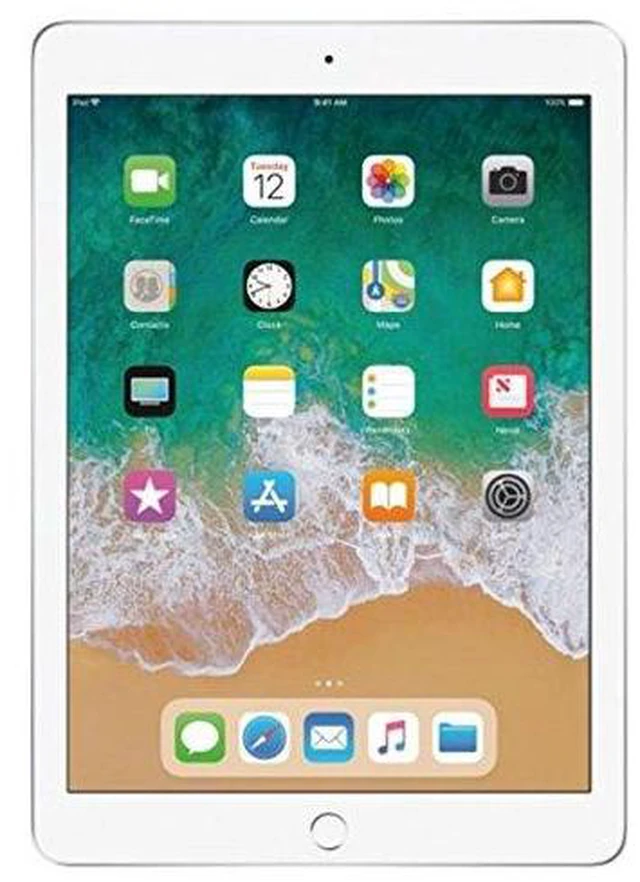 Alt view image 3 of 3 - Refurbished Apple iPad 5th Gen A1823 (WiFi + Cellular Unlocked) 32GB Gold (Grade A+) w/ Pre-Installed Tempered Glass