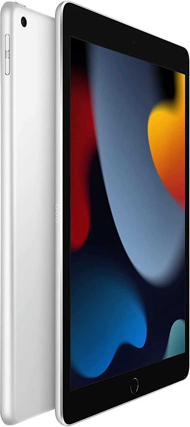 Alt view image 2 of 3 - Refurbished Apple iPad 9th Gen A2602 (WiFi) 64GB Silver (Grade A+) w/ Pre-Installed Tempered Glass