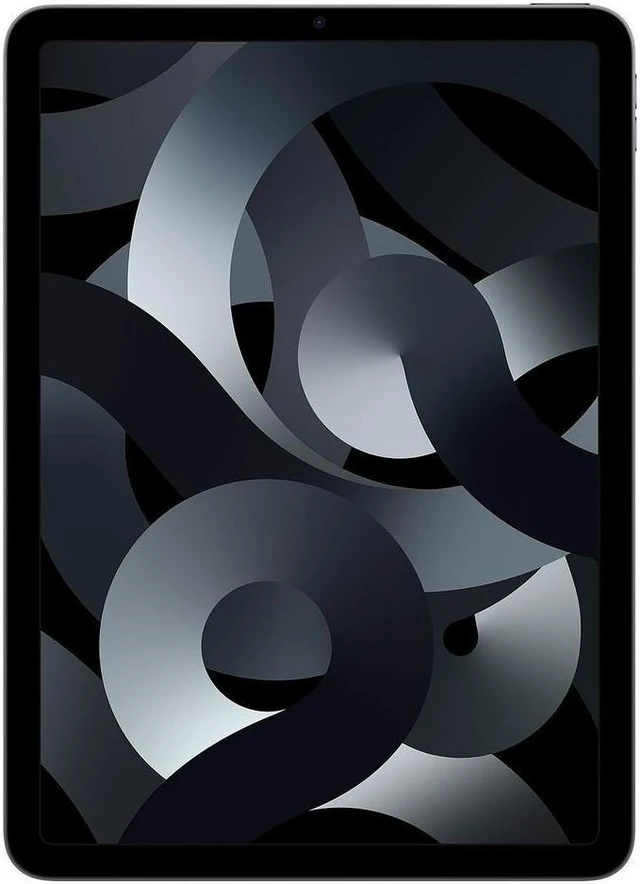 Alt view image 2 of 4 - Refurbished Apple iPad Air 5 A2589 (WiFi + Cellular Unlocked) 64GB Space Gray (Grade A) w/ Pre-Installed Tempered Glass