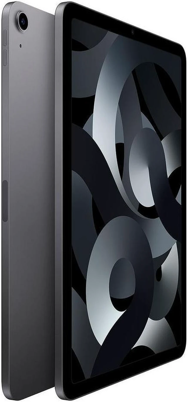 Alt view image 4 of 4 - Refurbished Apple iPad Air 5 A2589 (WiFi + Cellular Unlocked) 64GB Space Gray (Grade A) w/ Pre-Installed Tempered Glass