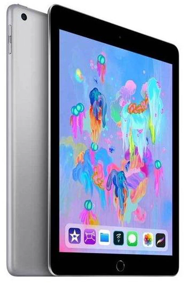 Alt view image 3 of 4 - Apple iPad 6th Gen A1893 (WiFi) 128GB Space Gray (Grade B)