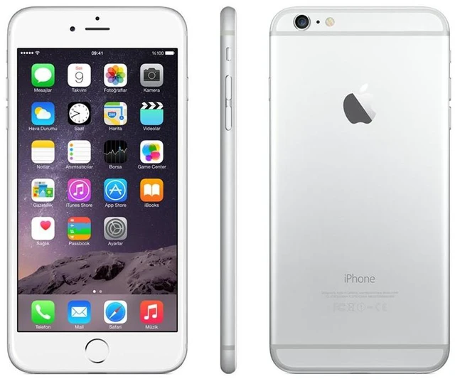 Main image of Apple iPhone 6 Plus A1522 (Fully Unlocked) 128GB Silver (Grade A+)