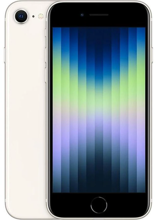 Main image of Apple iPhone SE 3rd Gen A2595 AT&T Only 64GB Starlight (Grade A+)