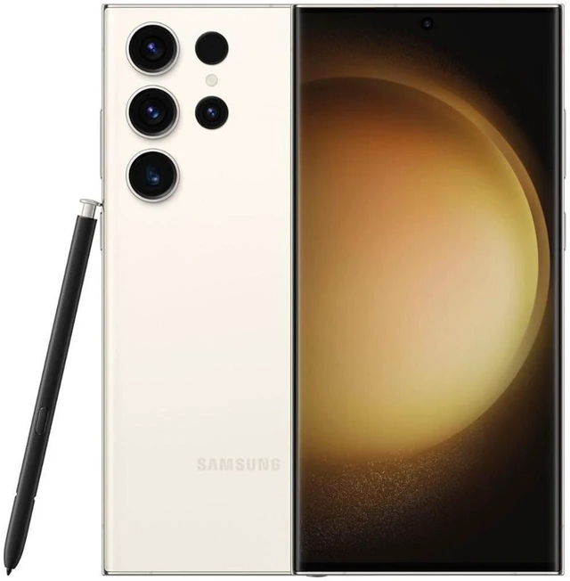 Main image of Samsung Galaxy S23 Ultra 5G S918U (Fully Unlocked) 256GB Cream (Grade A+)