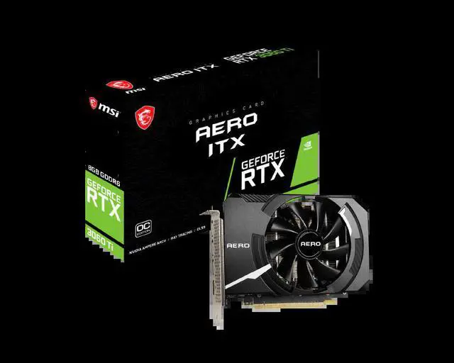 Alt view image 5 of 5 - MSI GeForce RTX™ 3060 Ti AERO ITX 8G OC LHR