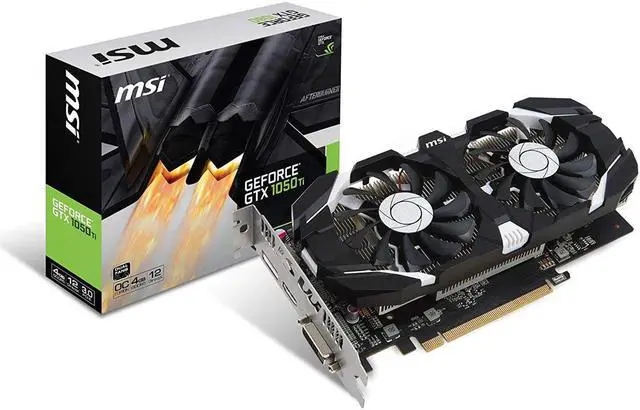 Main image of MSI Gaming GeForce GTX 1050 Ti 4GB GDRR5 128-bit HDCP Support DirectX 12 Dual Fan OC Graphics Card GTX 1050 TI 4GT OC