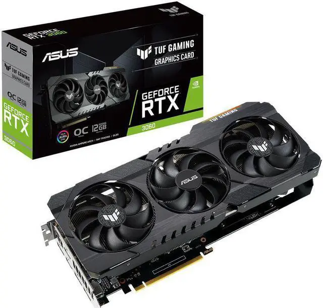 Alt view image 7 of 7 - ASUS TUF Gaming GeForce RTX 3060 12GB GDDR6 PCI Express 4.0 Video Card, OC Edition TUF-RTX3060-O12G-V2-GAMING LHR