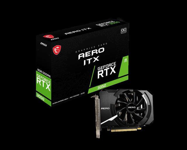 MSI GeForce RTX™ 3050 AERO ITX 8G OC GPUs / Video Graphics