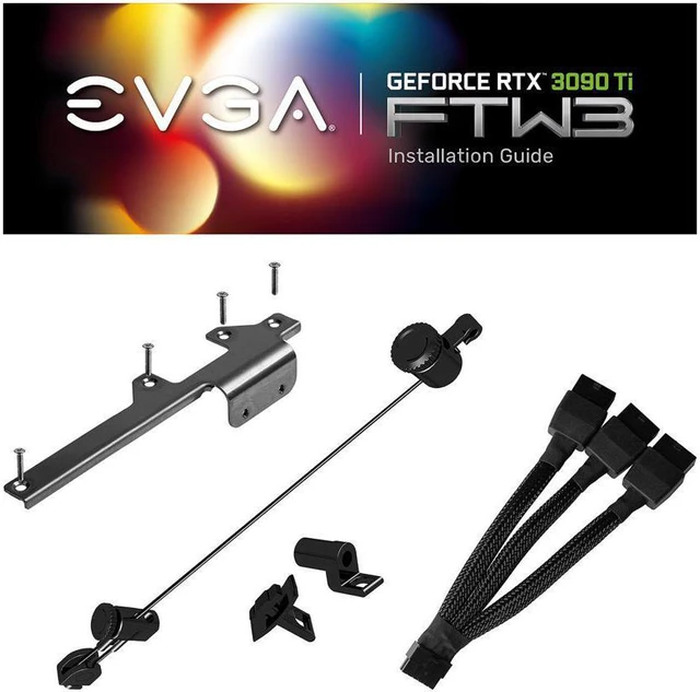 Alt view image 6 of 6 - EVGA GeForce RTX 3090 Ti FTW3 BLACK GAMING, 24G-P5-4981-KR, 24GB GDDR6X, iCX3 Technology, ARGB LED, Metal Backplate, Includes eLeash