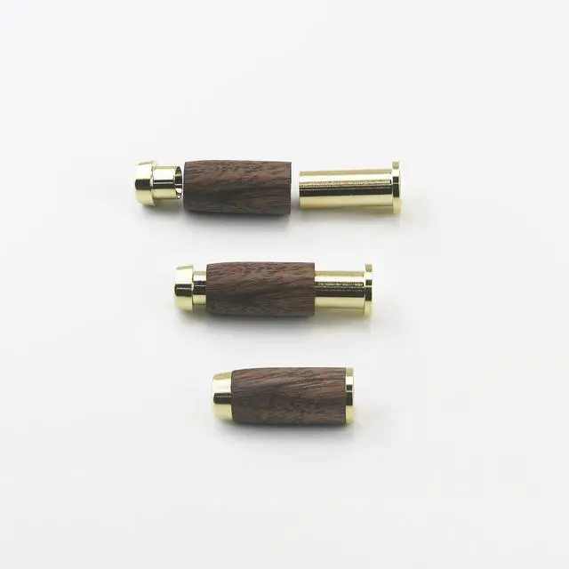 Alt view image 5 of 5 - 2.5mm Balanced Male to 4.4mm Balanced Male Headphone Audio Adapter Cable 8 Cores 6N OCC Copper Single Crystal Silver Plated Wire Walnut Wood Shell 2.5mm to 4.4mm 4.9ft