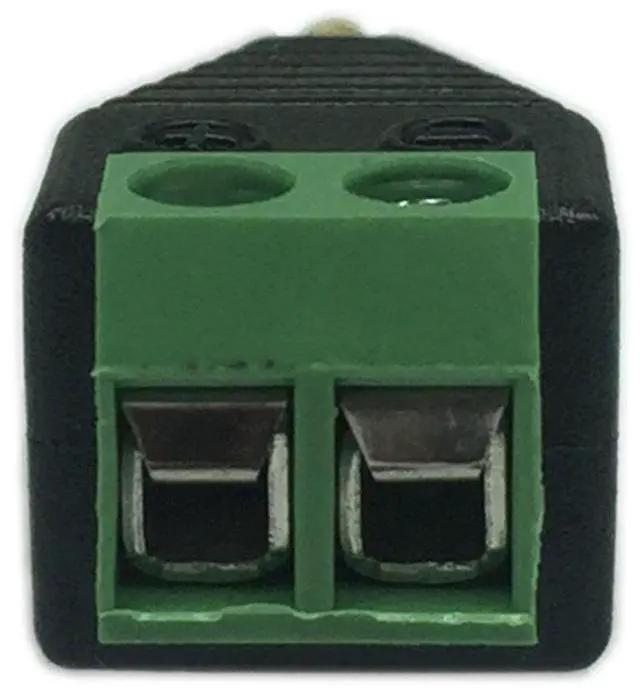 Alt view image 5 of 7 - Vszerda 3.5mm TS Mono Male to 2 Pin Screw Terminal Female AUX Headphone Replacement Solderless Balum Converter Adapter (2-Pack)