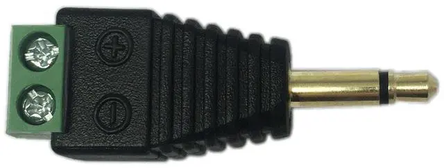 Alt view image 6 of 7 - Vszerda 3.5mm TS Mono Male to 2 Pin Screw Terminal Female AUX Headphone Replacement Solderless Balum Converter Adapter (2-Pack)