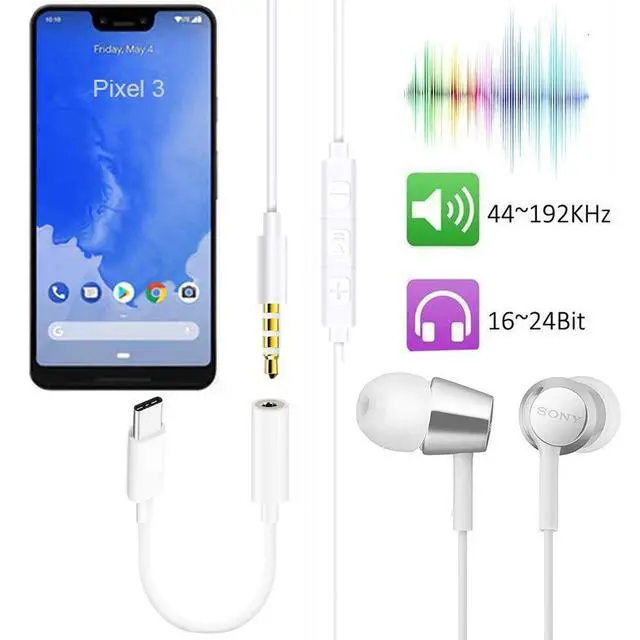 Alt view image 3 of 7 - USB C to 3.5mm Headphone Jack Adapter Compatible with iPhone 17/16/ 15, iPad Pro, Pixel 9 8 7 6 5 4 3 2 XL, Samsung Galaxy S25/ S24/S23 and More