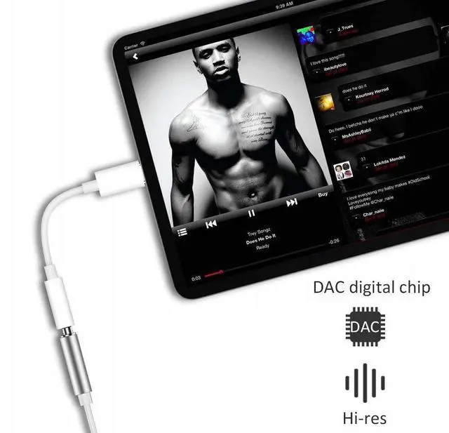 Alt view image 5 of 7 - USB C to 3.5mm Headphone Jack Adapter Compatible with iPhone 17/16/ 15, iPad Pro, Pixel 9 8 7 6 5 4 3 2 XL, Samsung Galaxy S25/ S24/S23 and More
