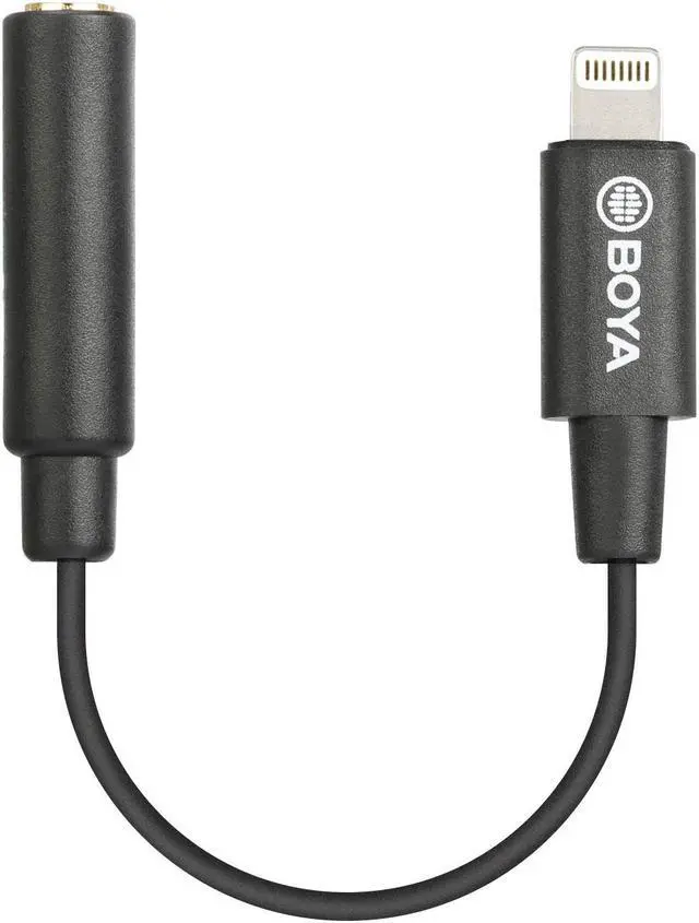 Main image of by-K3 Female 3.5mm TRRS Microphone Adapter Cable to MFi Certified Lightning Connector Dongle, Headphones Adapter for iPhone 12 Mini 12 Pro Max 11 Pro Max X XR XS iPhone 7 7P 8 8P