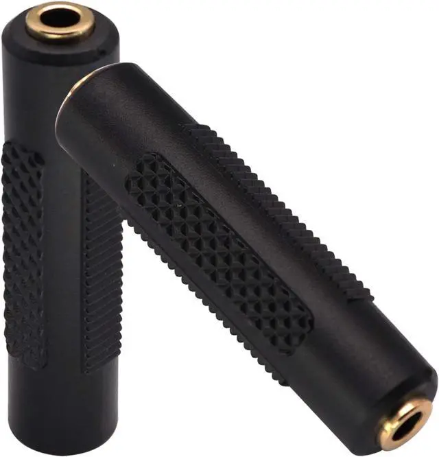 Alt view image 4 of 7 - BUCIER 3.5mm Headphone Adapter, 4 Poles 1/8'' Female to Female Aux TRRS Stereo Audio Connector for Earphone, Headset, Smartphone, Laptop, Tablets, MP3 Player (2Pack)