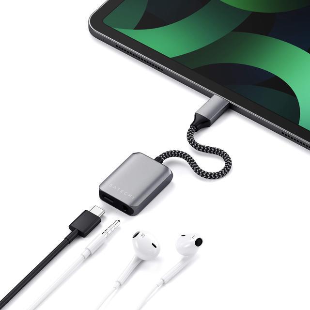 Satechi USB-C Audio 3.5mm Headphone Jack Port & PD 3.0 Charging - Compatible with 2020/2018 iPad Pro, 2020 iPad Air, Google Pixel 3/XL/2, Microsoft Go Chargers & Cables - Newegg.com