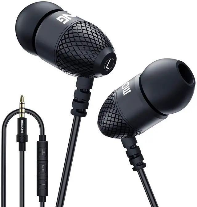 Main image of Wired Durable Metal Earbuds Headphones with Microphone and Volume Control