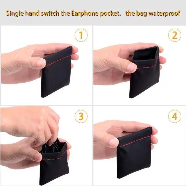Alt view image 3 of 6 - 2Packs Sleep Earphone Gift Earphone Bag,Noise Isolating in-Ear Sleep Earbuds,Unique Soft Silicone Perfect for Insomnia Side Sleeper, Yoga,medi 3.5mm Jack.White&Black | With Case