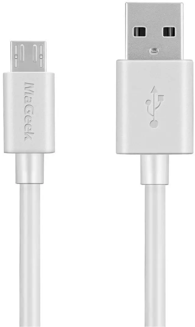 Main image of 10ft / 3.0m Premium Extra Long Micro USB Cable High Speed USB 2.0 A Male to Micro B for Samsung, HTC, Sony,Motorola,LG, Google, Nokia and More (White)