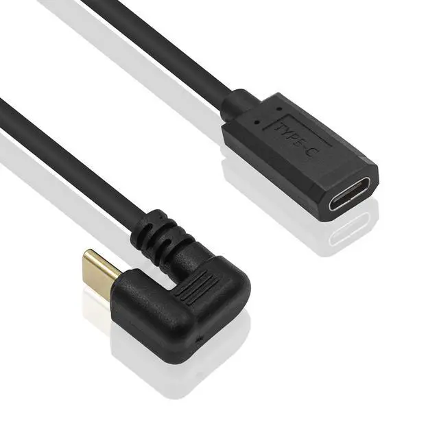Alt view image 2 of 7 - Vszerda USB C Extension Cable Short, U Shape 180 Degree Type C Extender, 10Gbps 3A Fast Charging USB 3.1 Type C Male to Female Extension Cable for Smartphone, MacBook Pro, 1ft/30cm