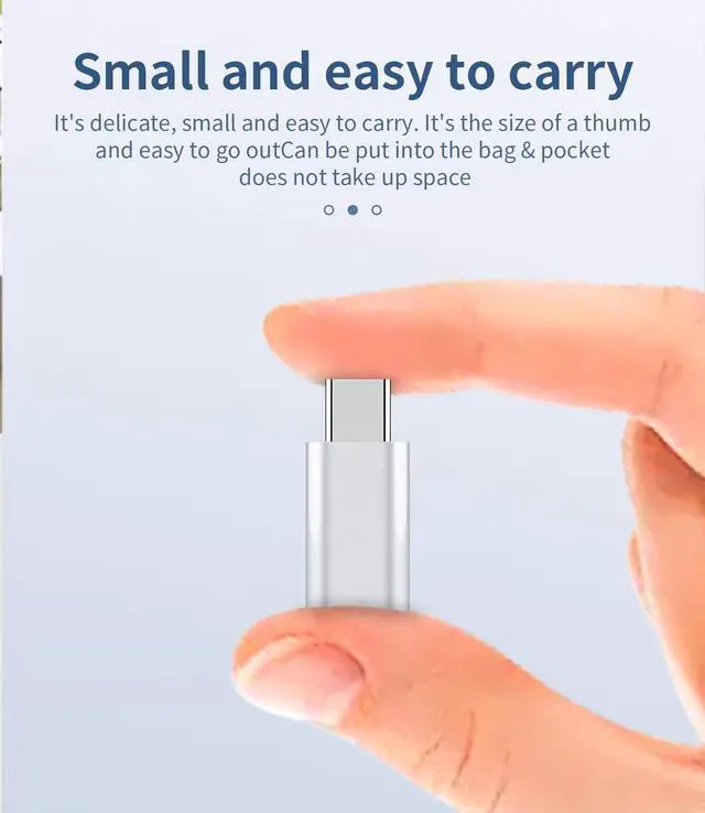 Alt view image 6 of 7 - 3Pack USB C Male to Compatible for Lightning Female Adapter Compatible with Apple iPhone15 Pro Max Plus Ipad Pro Air Mini for Galaxy Note S23 S20 S21 LG Charging Type C Charger Connector Cable