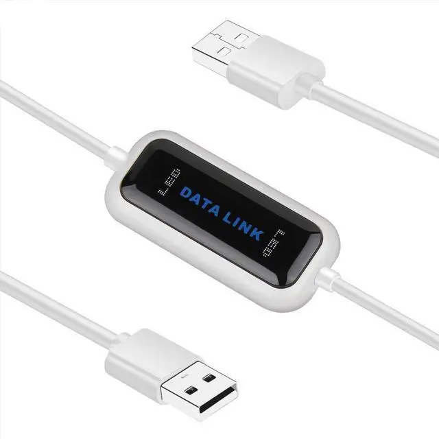 Main image of USB 2.0 High Speed Laptop USB to USB PC Data File Transfer Cable Link Direct Copy Between 2 Computers for XP,Vista,Windows7,8 (32/64 bit),win10