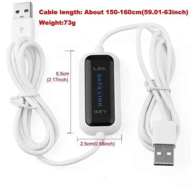 Alt view image 3 of 6 - USB 2.0 High Speed Laptop USB to USB PC Data File Transfer Cable Link Direct Copy Between 2 Computers for XP,Vista,Windows7,8 (32/64 bit),win10