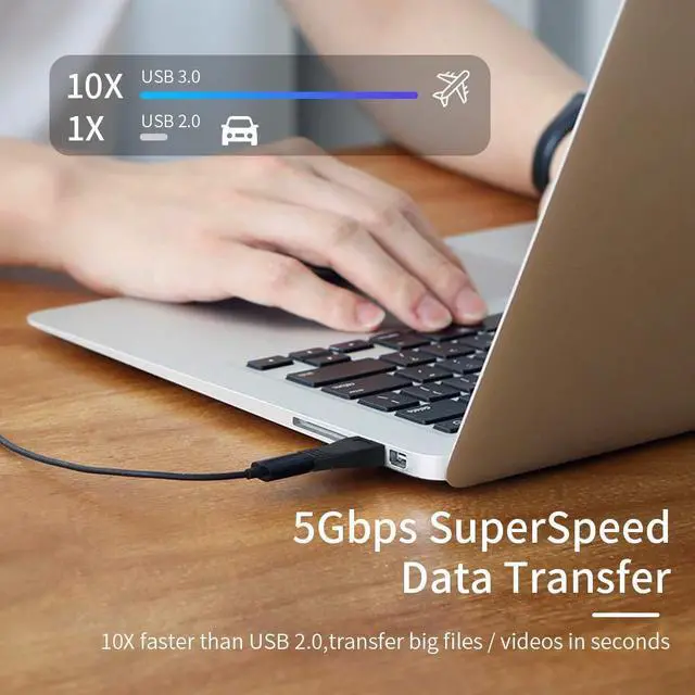 Alt view image 6 of 7 - Vszerda USB 3.0 to USB C Adapter 3 Pack, Type C Female to A Male Charger Converter for Apple Watch Ultra iWatch 8 7,iPhone 15 14 13 12 Pro Max Plus, Airpods, iPad Air Mini,Car,Samsung Galaxy S23 S24