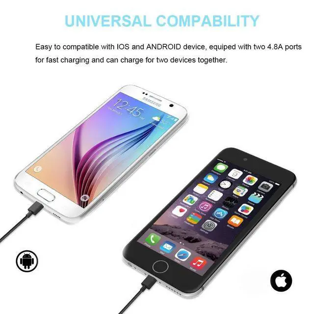 Alt view image 6 of 7 - 4.8A 24W Dual USB Car Charger Volt Meter Car Battery Monitor with LED Voltage & Amps Display, Cigarette Lighter Adapter, Compatible with iPhone 15 Pro Max Plus 14 Samsung Galaxy S24 iPad Pro