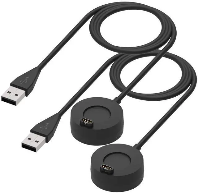 Main image of 2-Pack Charger Compatible with Garmin Approach S62 S42 S44 S12 S50 S60 S70, Fenix 8 7 6 5, Vivoacive 6 5 4 3, Venu 4 3 2 Charger Dock, Replacement Portable Charging Dock Station + USB Cable Cord