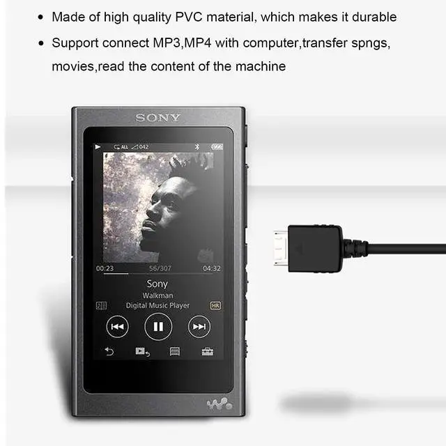Alt view image 5 of 7 - MP3 Player Charger Cable Compatible with Sony Walkman NWZ MP3, Charging Cord for A Series, S Series, E Series, X Series, Z Series, Sony NWE394/B Walkman MP3 Player Power Cable(5FT)