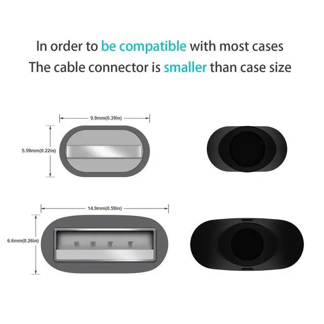 Alt view image 7 of 7 - 2 Pack 15ft Extra Long Lightning Charging Cable, Reinforced End Tip