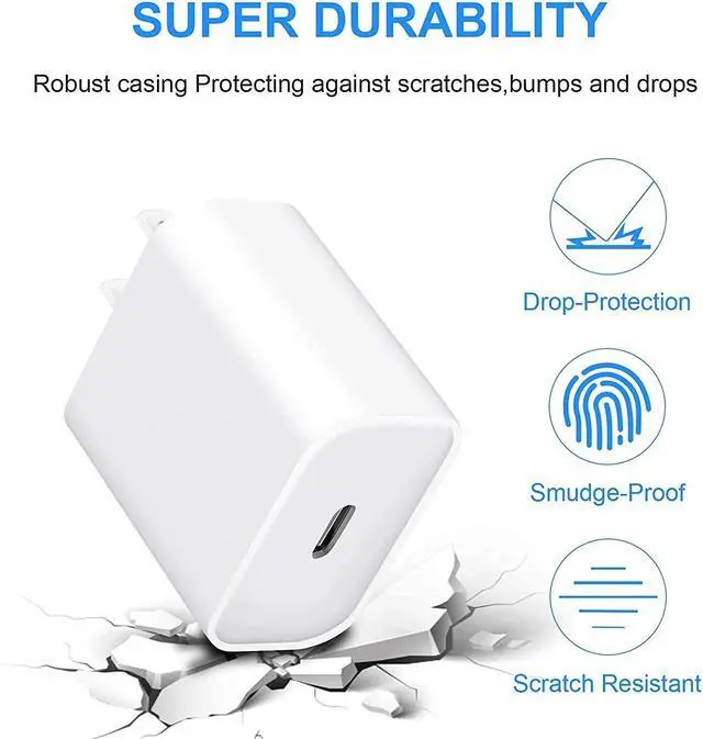 Alt view image 5 of 7 - Charger Cable for AirPods Pro Wireless Earbuds, AirPods (2nd/3nd Generation), AirPod Max Wireless Over-Ear Headphones Charging Cord Power Adapter (5ft)